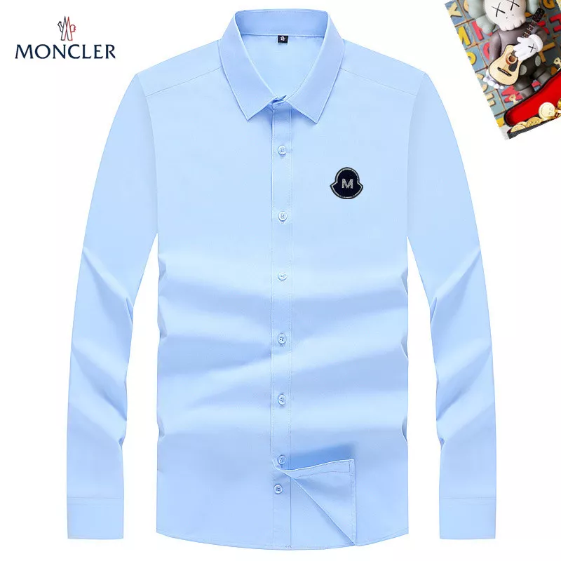 Soft 3940 Moncler Shirts Long Sleeved For Men