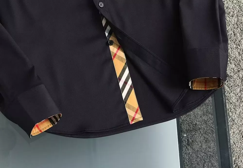 Soft 4079 Burberry Shirts Long Sleeved For Men