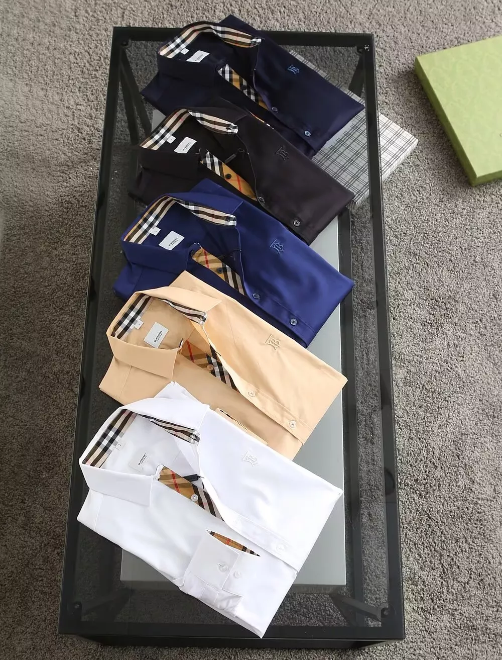 Soft 4079 Burberry Shirts Long Sleeved For Men