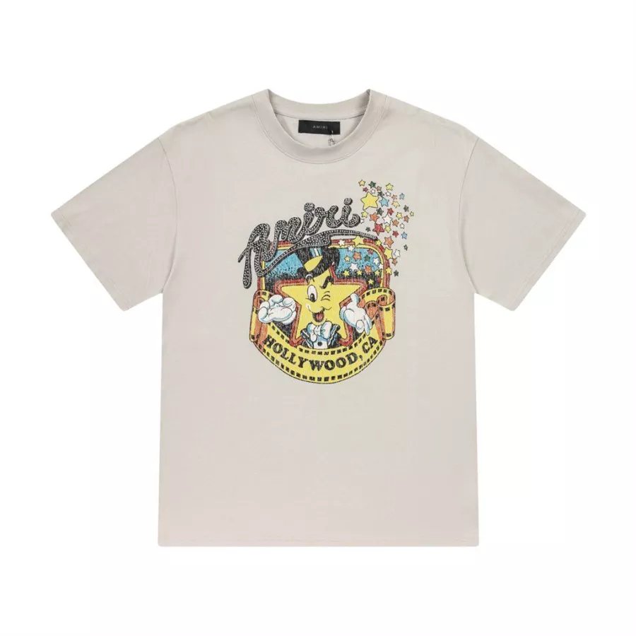 Soft 4513 Amiri T-Shirts Short Sleeved For Unisex