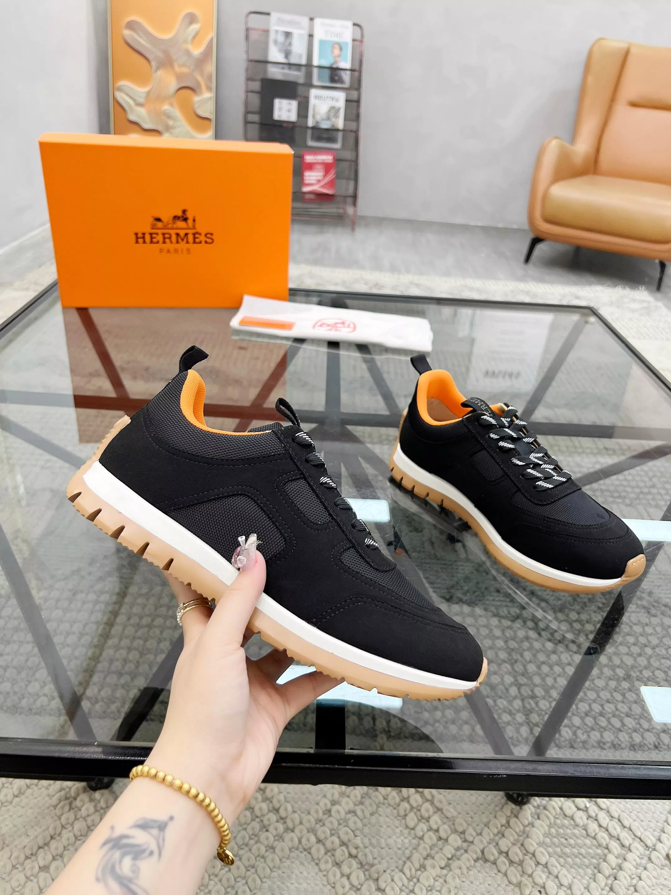 Soft 4570 Hermes Casual Shoes For Men