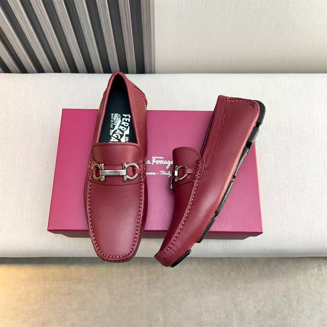 Soft 4728 Salvatore Ferragamo Leather Shoes For Men