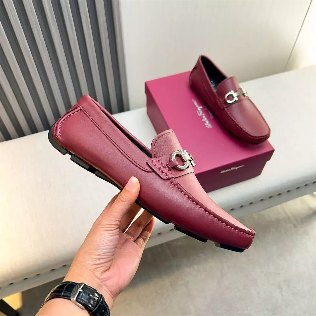 Soft 4728 Salvatore Ferragamo Leather Shoes For Men