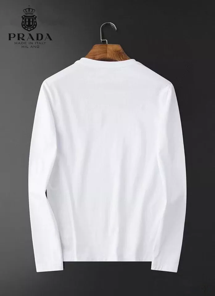 Soft 5355 Prada T-Shirts Long Sleeved For Unisex