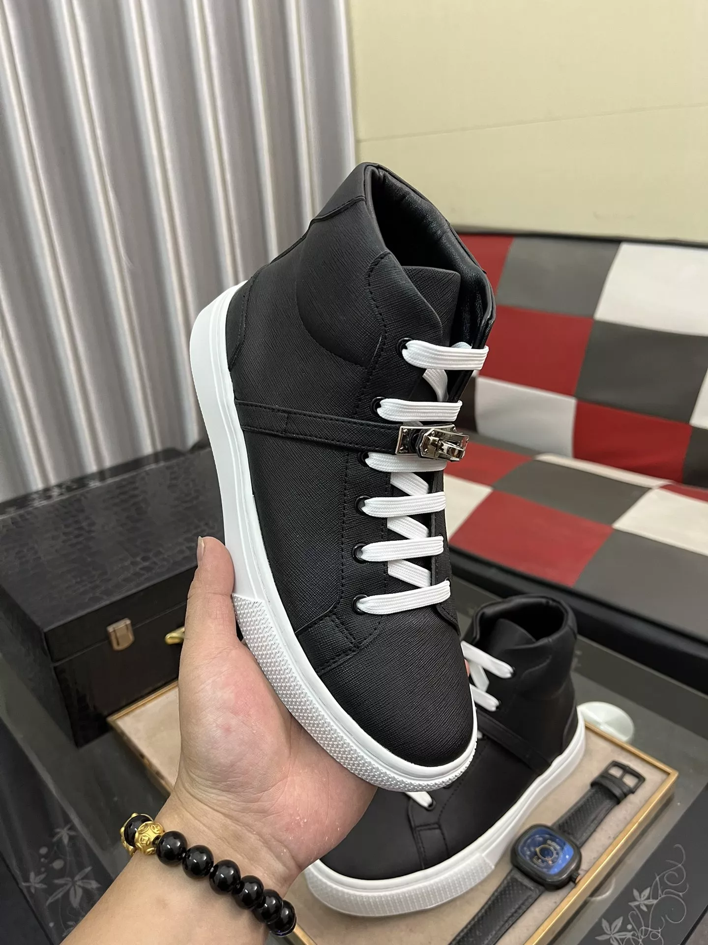 Soft 5618 Hermes High Tops Shoes For Men