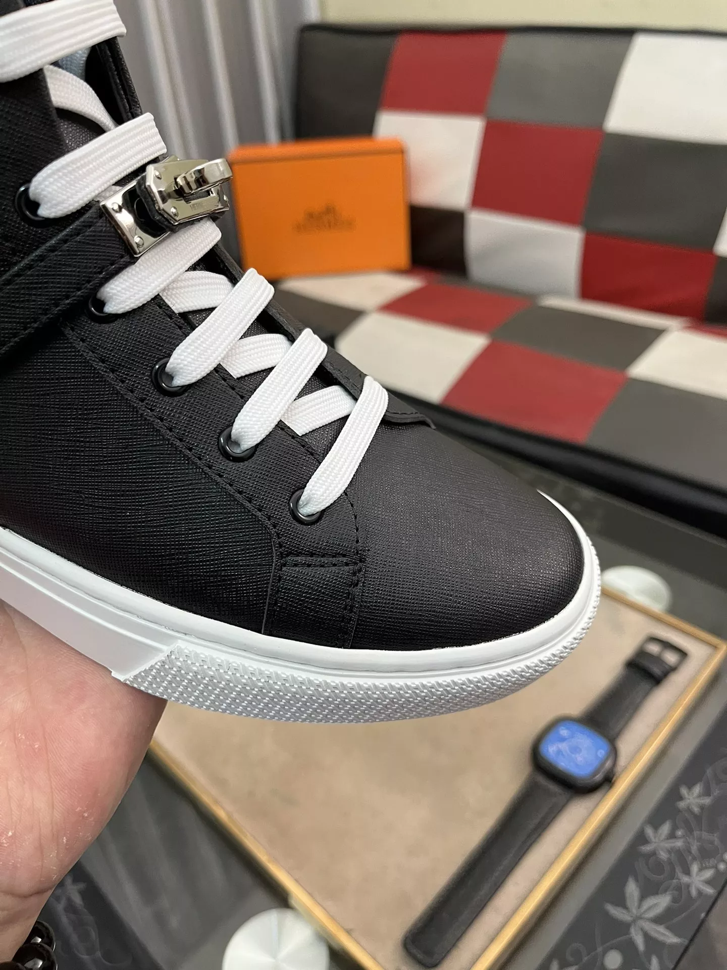Soft 5618 Hermes High Tops Shoes For Men