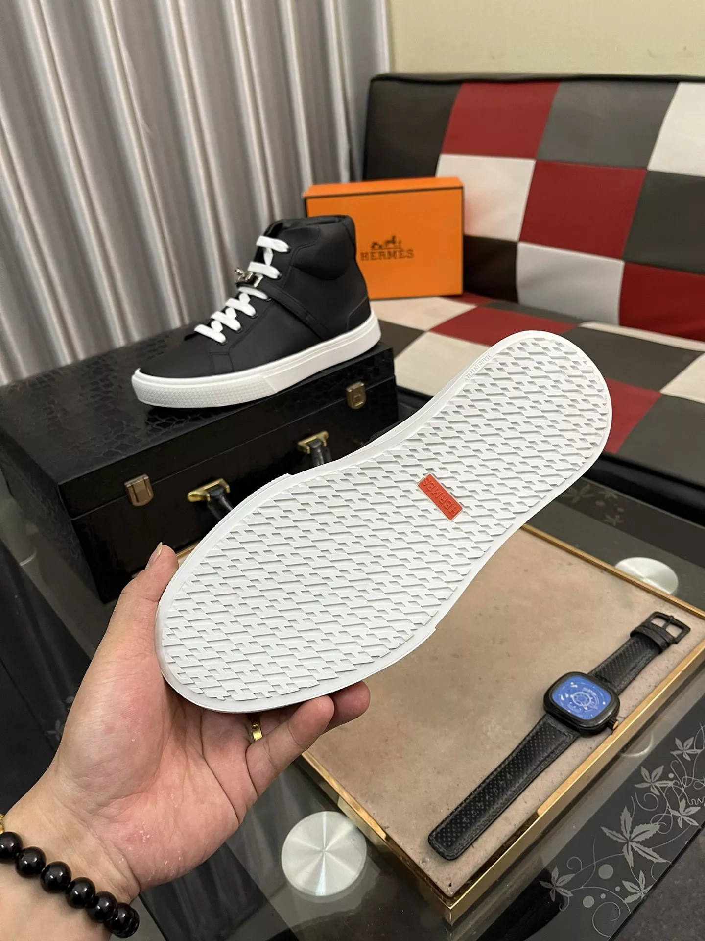 Soft 5618 Hermes High Tops Shoes For Men