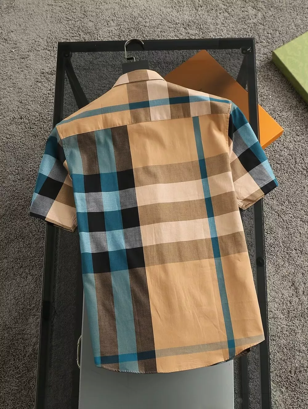 Soft 5676 Burberry Shirts Short Sleeved For Men