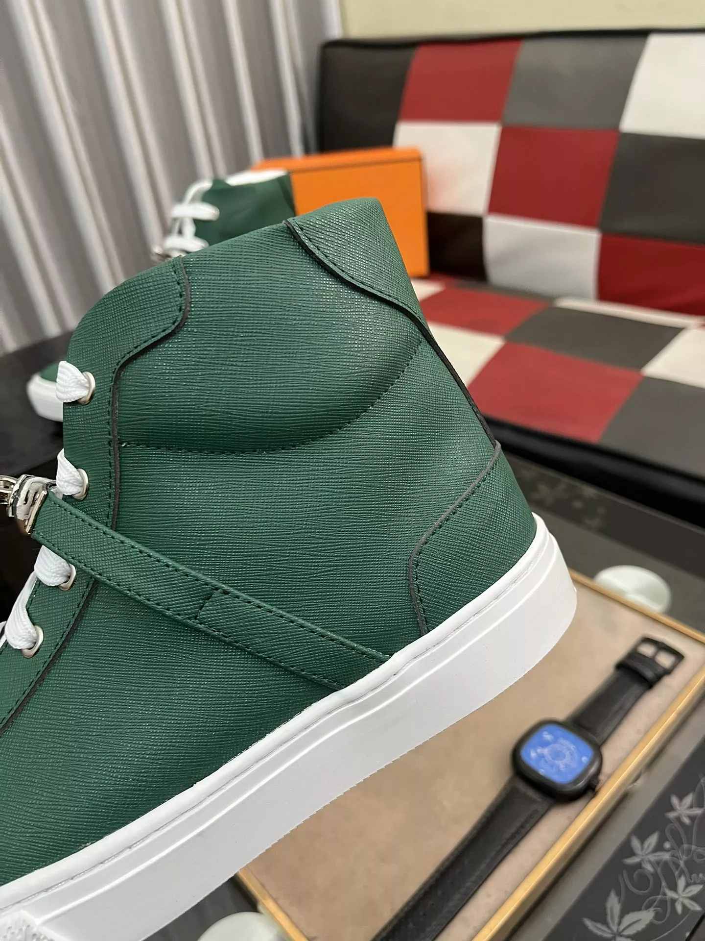 Soft 5703 Hermes High Tops Shoes For Men