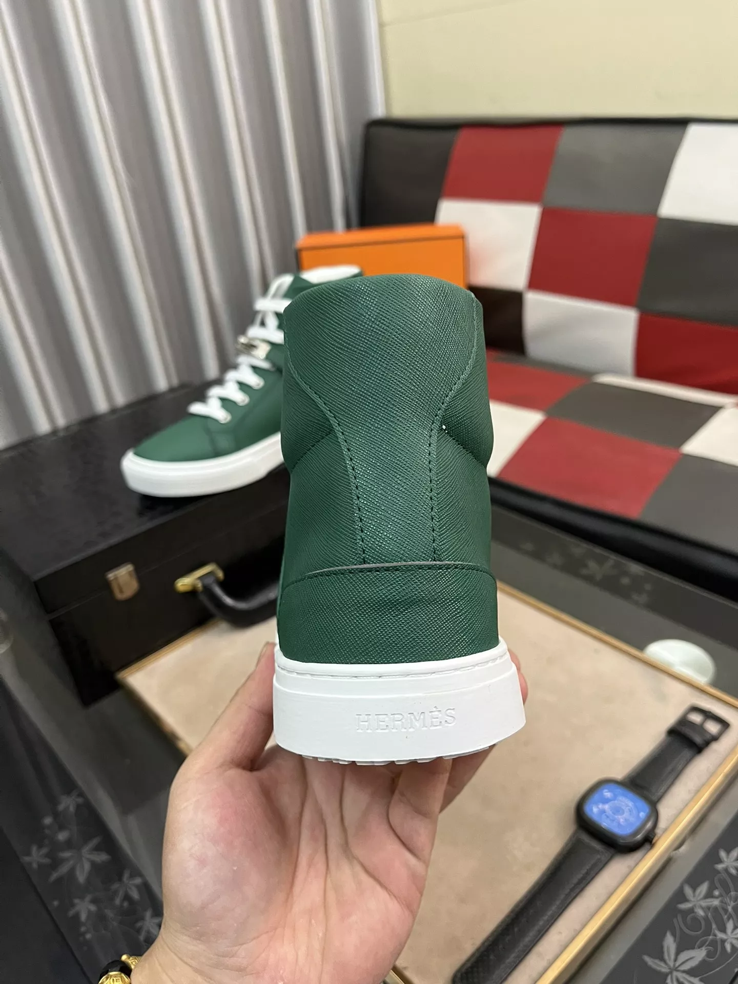 Soft 5703 Hermes High Tops Shoes For Men
