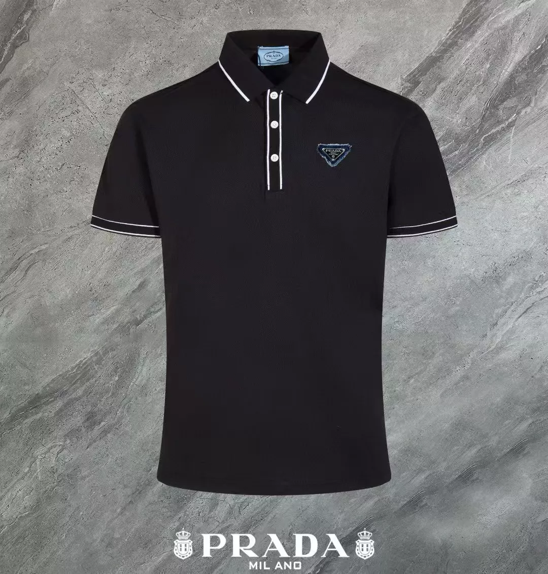 Soft 7240 Prada T-Shirts Short Sleeved For Men
