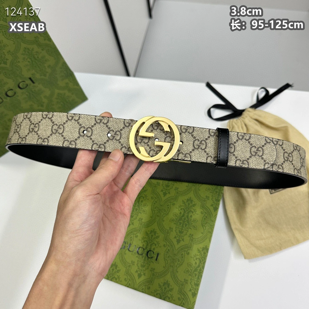 Soft 747 Gucci AAA Quality Belts For Unisex