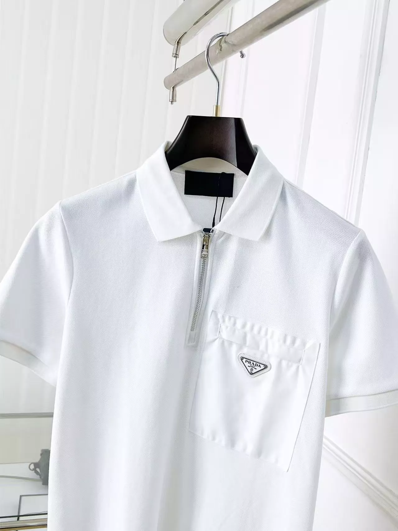 Soft 757 Prada T-Shirts Short Sleeved For Men