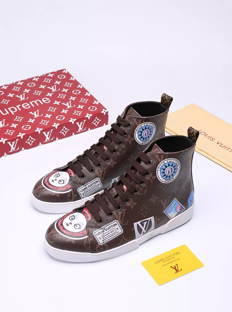 Soft 7906 Louis Vuitton High Tops Shoes For Men