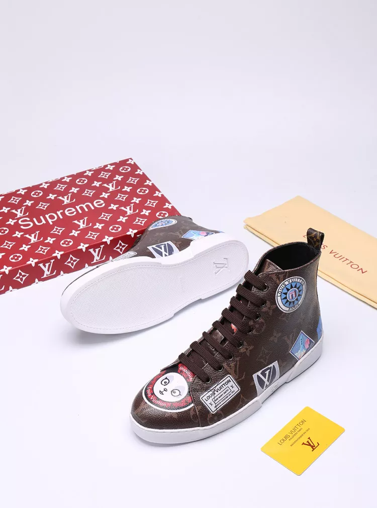 Soft 7906 Louis Vuitton High Tops Shoes For Men