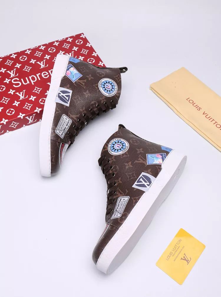 Soft 7906 Louis Vuitton High Tops Shoes For Men