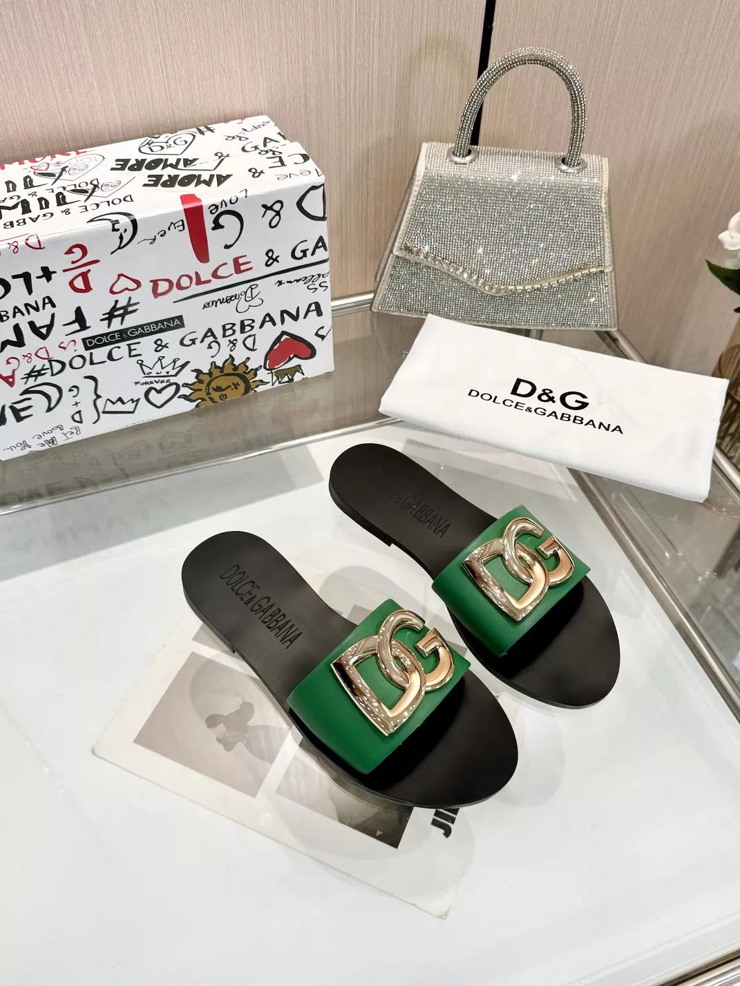 Soft 8308 Dolce & Gabbana D&G Slippers For Women