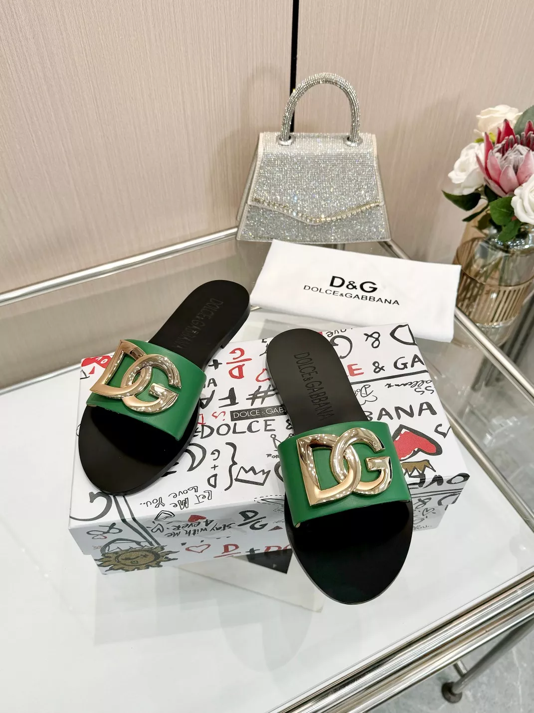 Soft 8308 Dolce & Gabbana D&G Slippers For Women