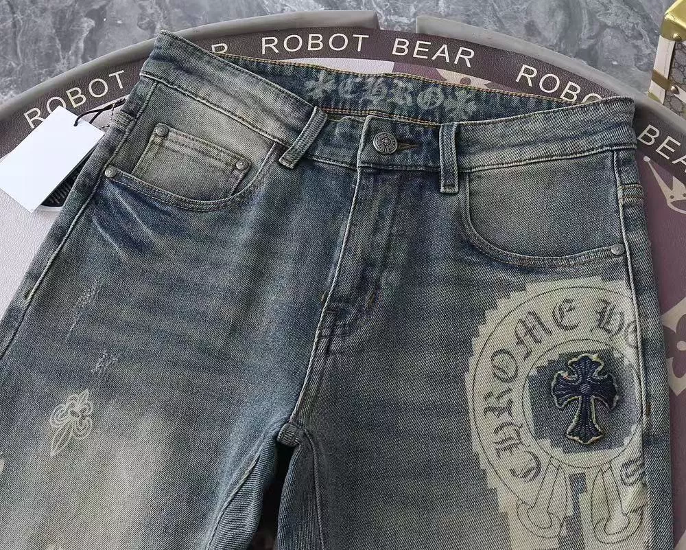 Soft 8484 Chrome Hearts Jeans For Men