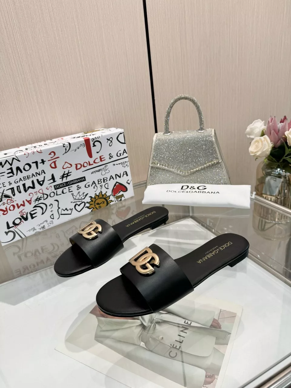 Soft 9067 Dolce & Gabbana D&G Slippers For Women