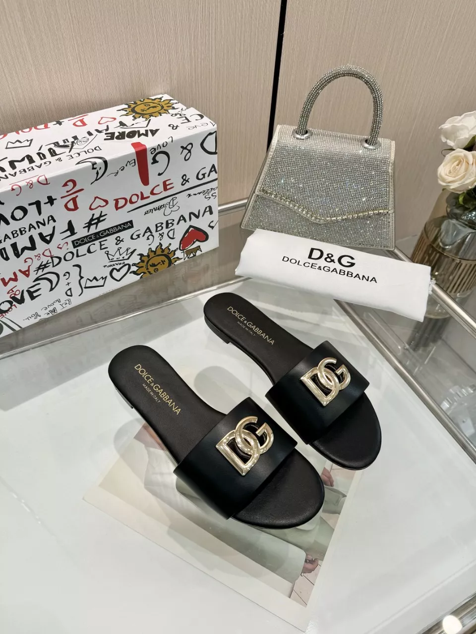Soft 9067 Dolce & Gabbana D&G Slippers For Women