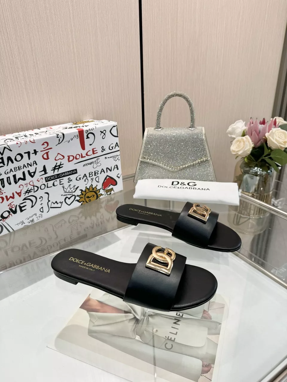 Soft 9067 Dolce & Gabbana D&G Slippers For Women