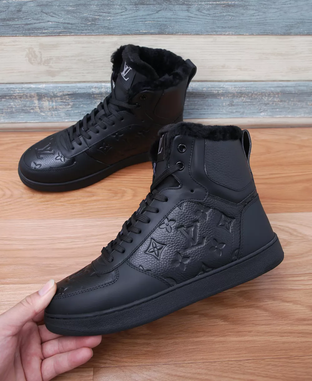 Soft 9157 Louis Vuitton High Tops Shoes For Men