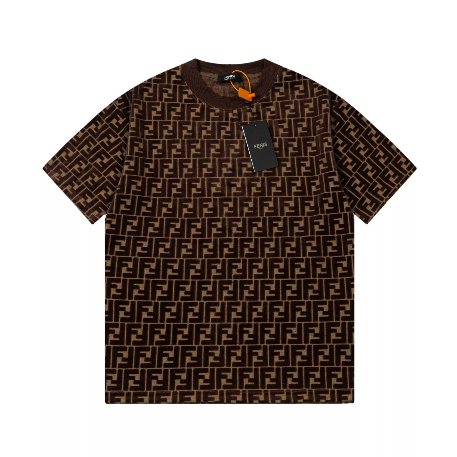 Soft 916 Fendi T-Shirts Short Sleeved For Unisex