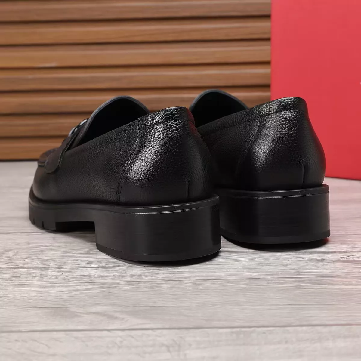 Soft 9497 Salvatore Ferragamo Leather Shoes For Men