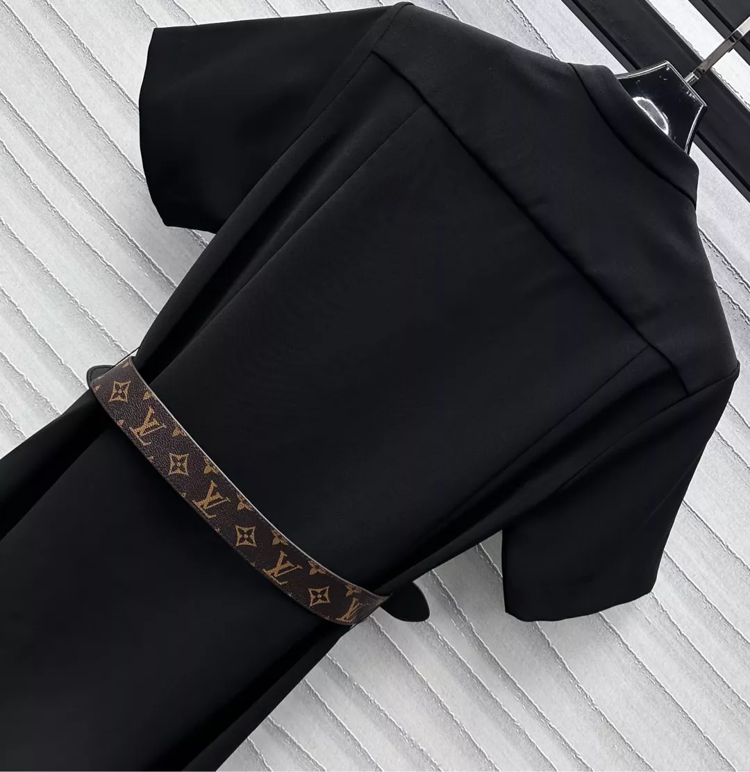 Soft 9792 Louis Vuitton LV Dresses Short Sleeved For Women