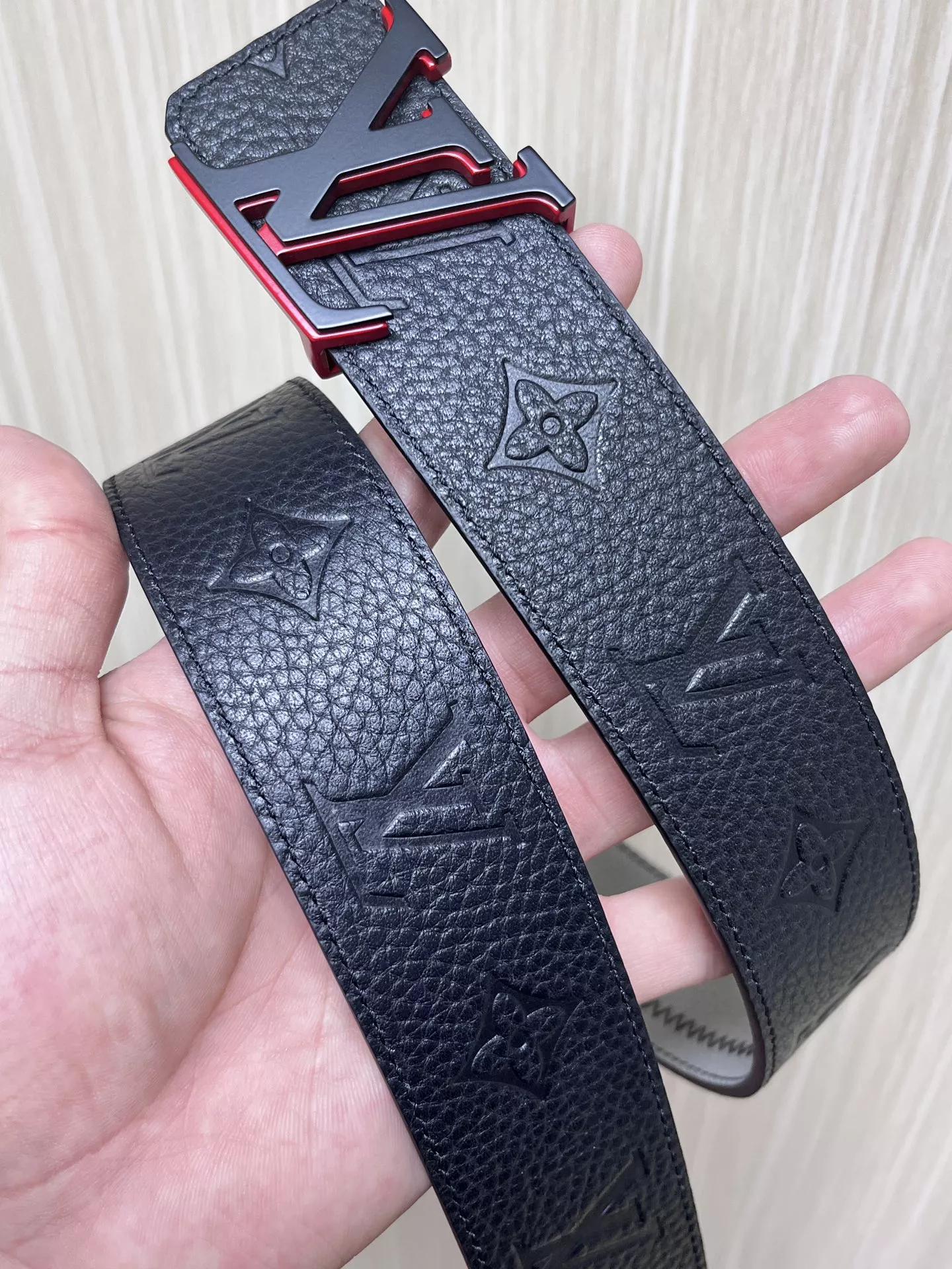 Soft 9809 Louis Vuitton AAA Quality Belts In 4.0cm For Men