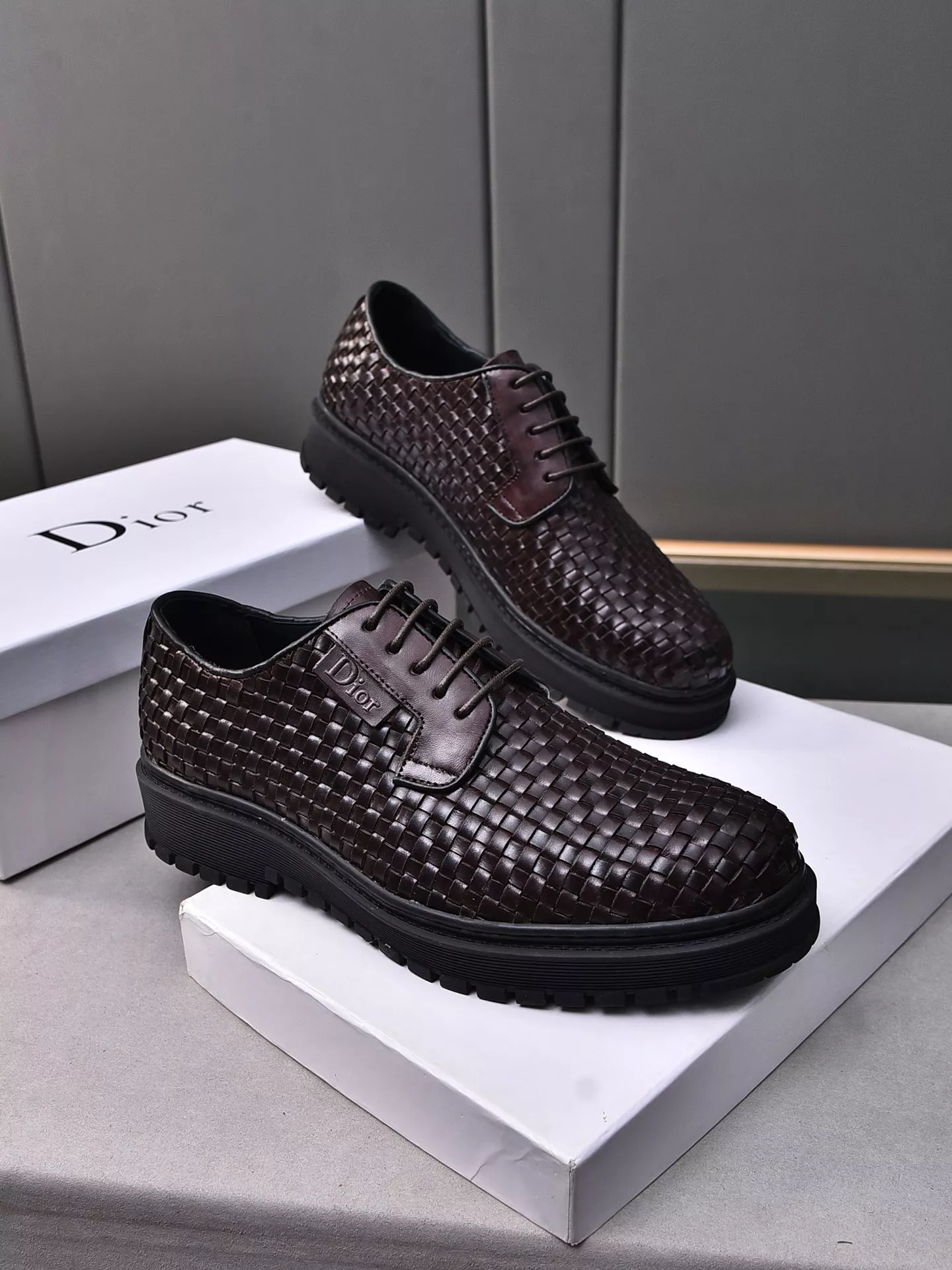 Soft 9922 Christian Dior Leather Shoes For Men