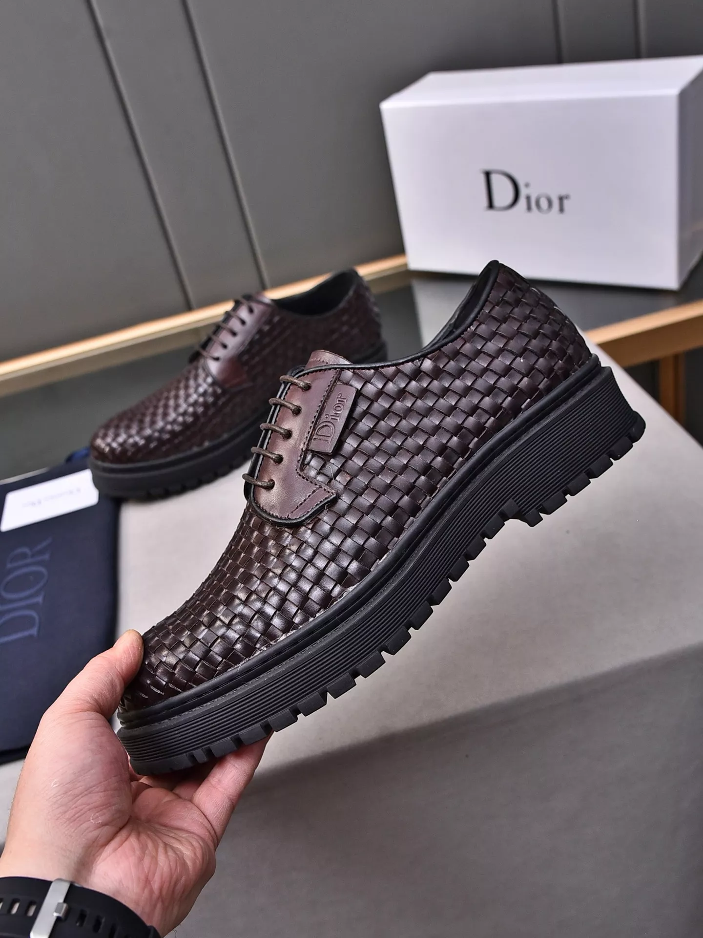 Soft 9922 Christian Dior Leather Shoes For Men