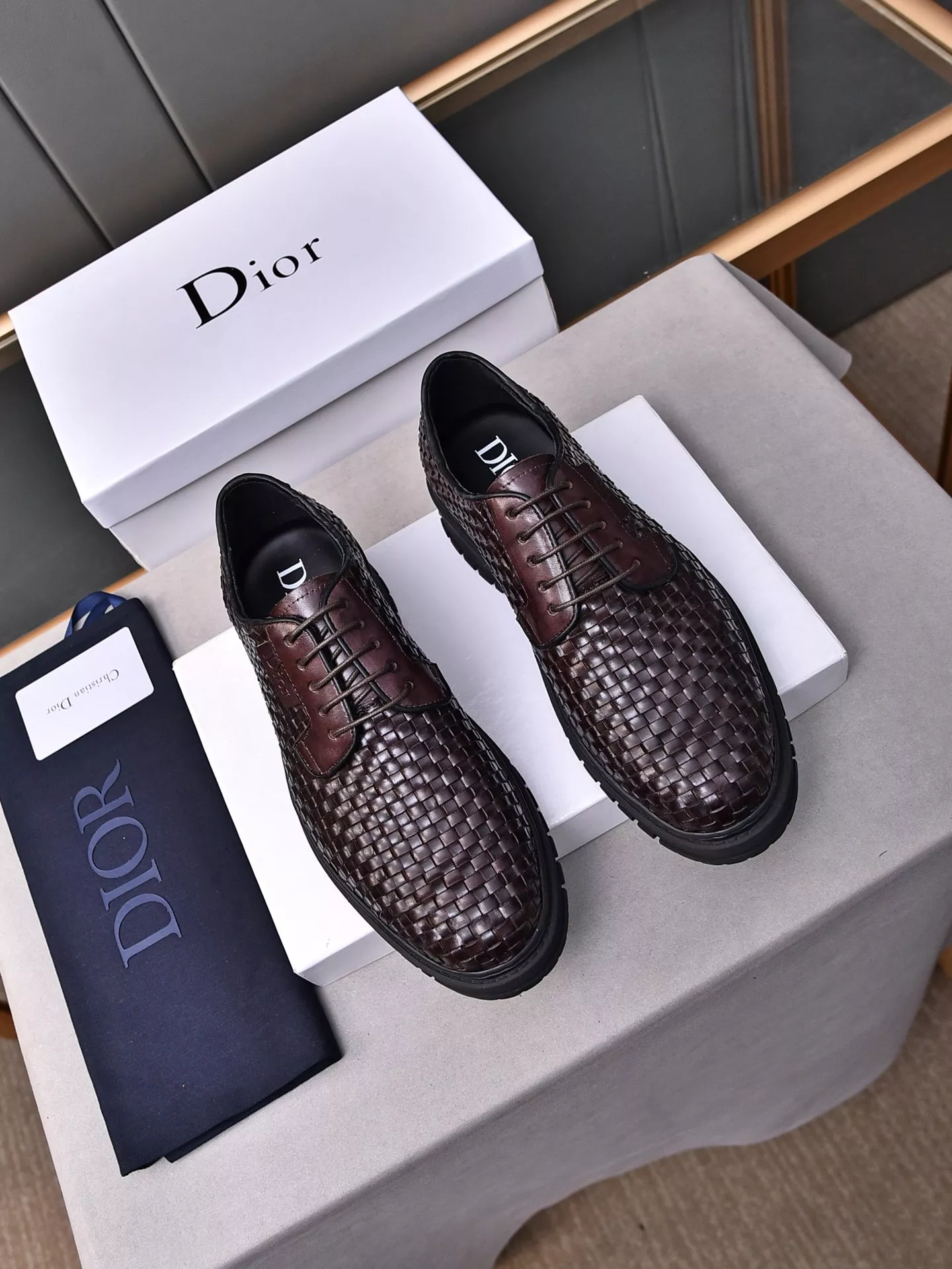 Soft 9922 Christian Dior Leather Shoes For Men