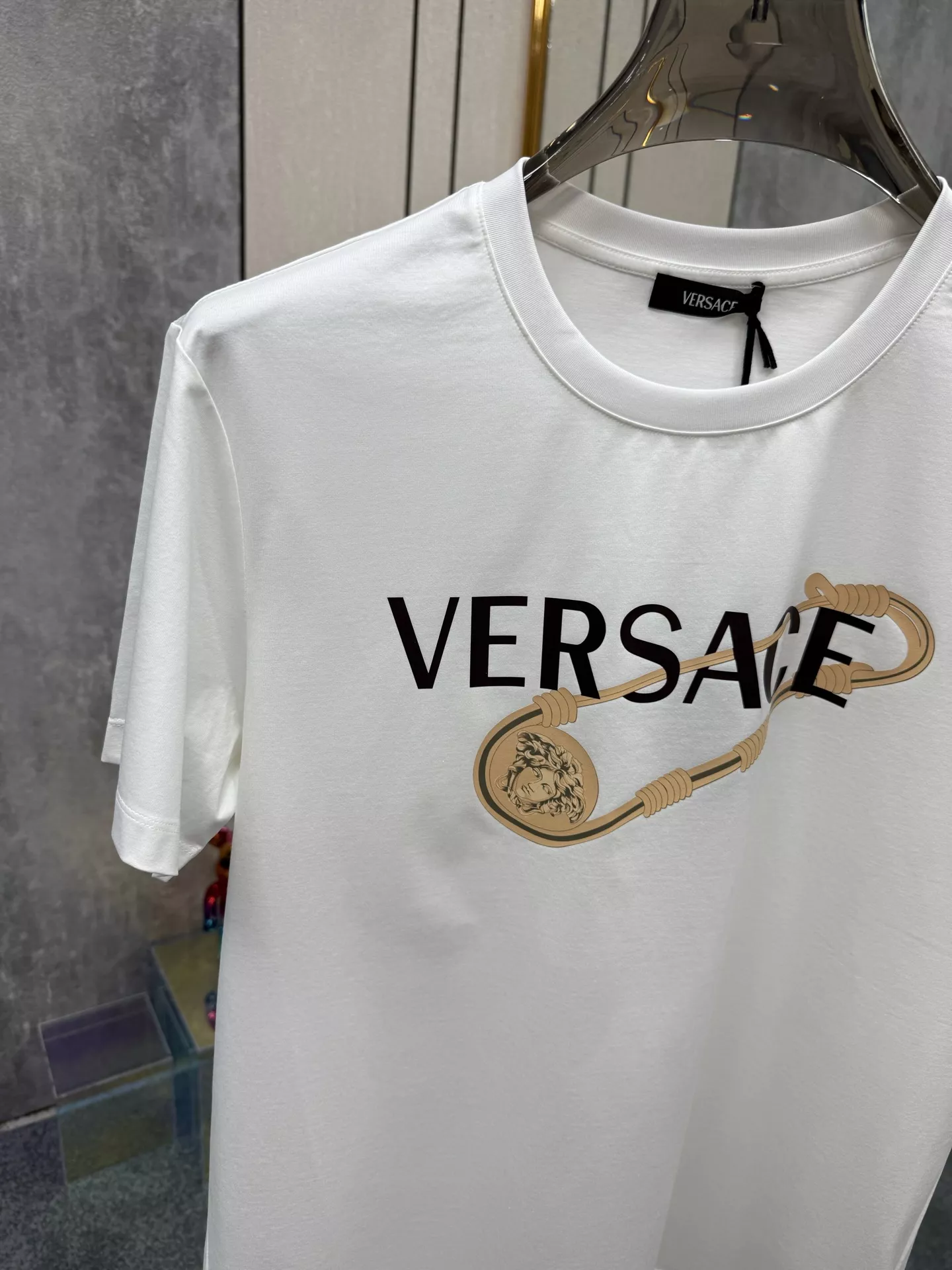 Soft 9956 Versace T-Shirts Short Sleeved For Unisex