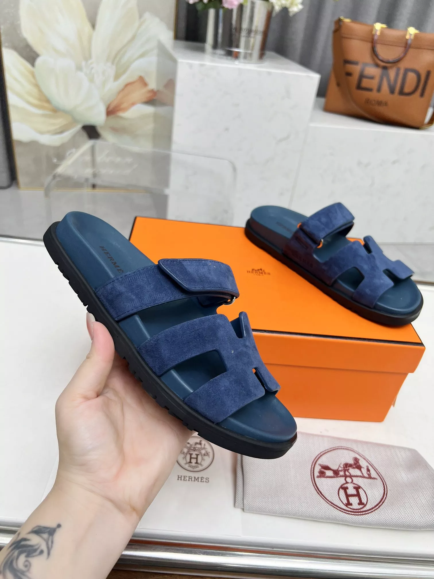 Sophisticated 1421 Hermes Slippers For Men