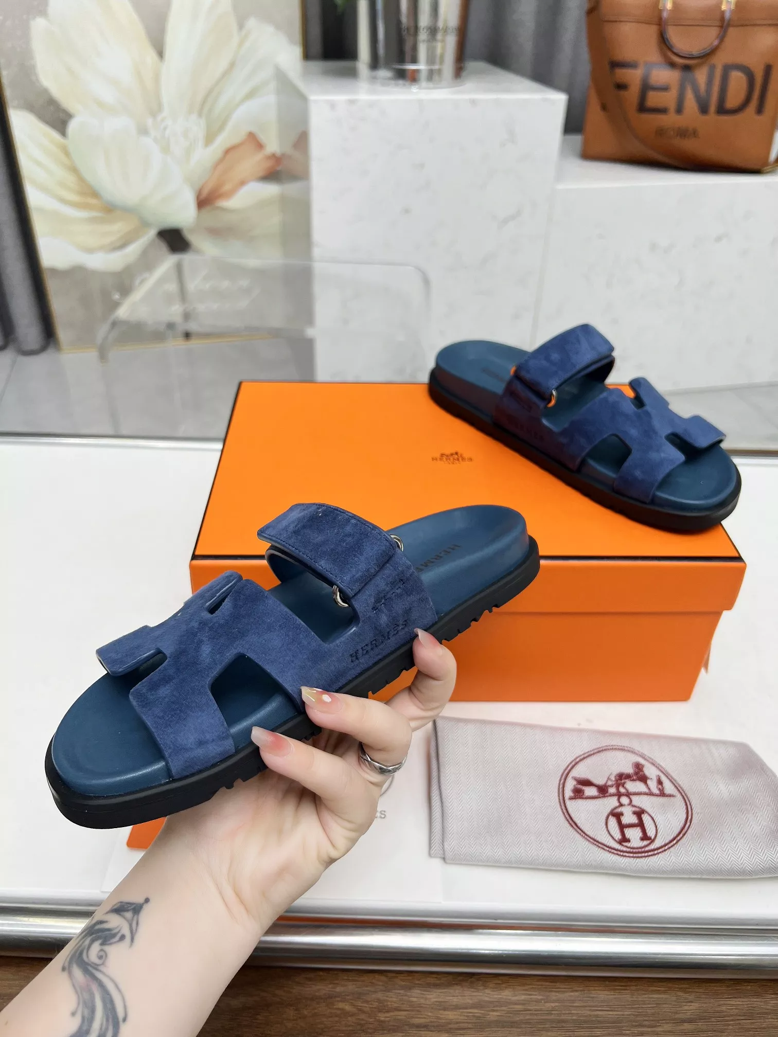 Sophisticated 1421 Hermes Slippers For Men