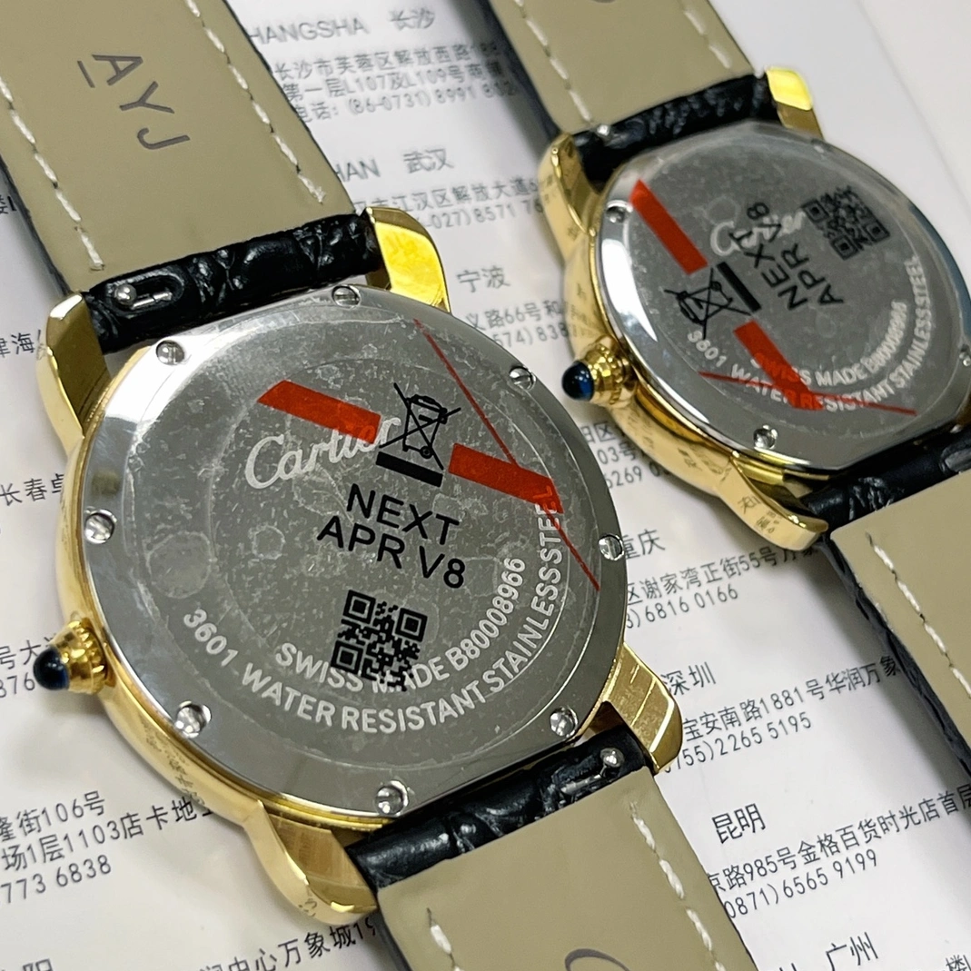 Sophisticated 1580 Cartier AAA Quality Watches For Unisex