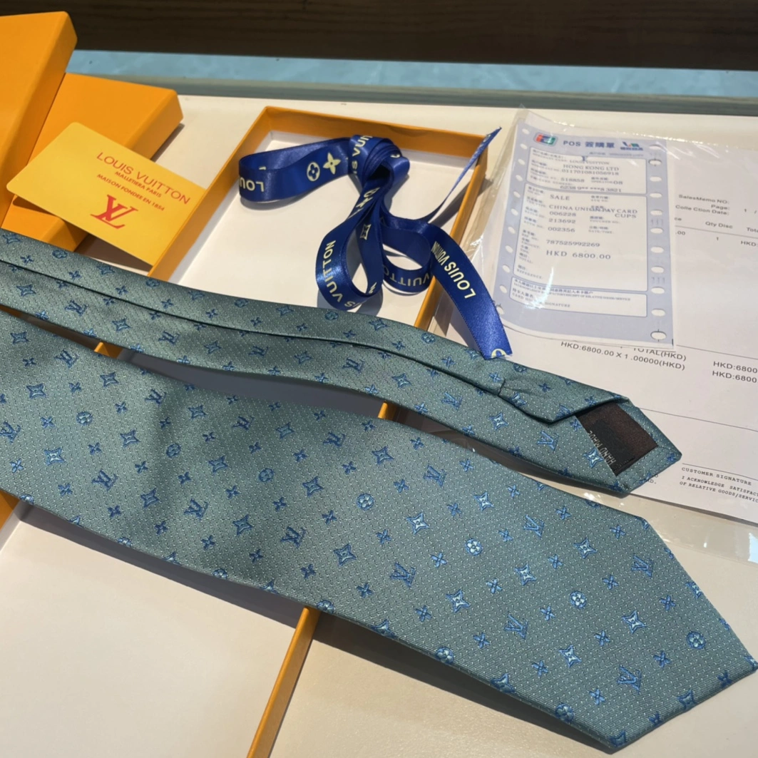 Sophisticated 1598 Louis Vuitton LV Necktie For Men