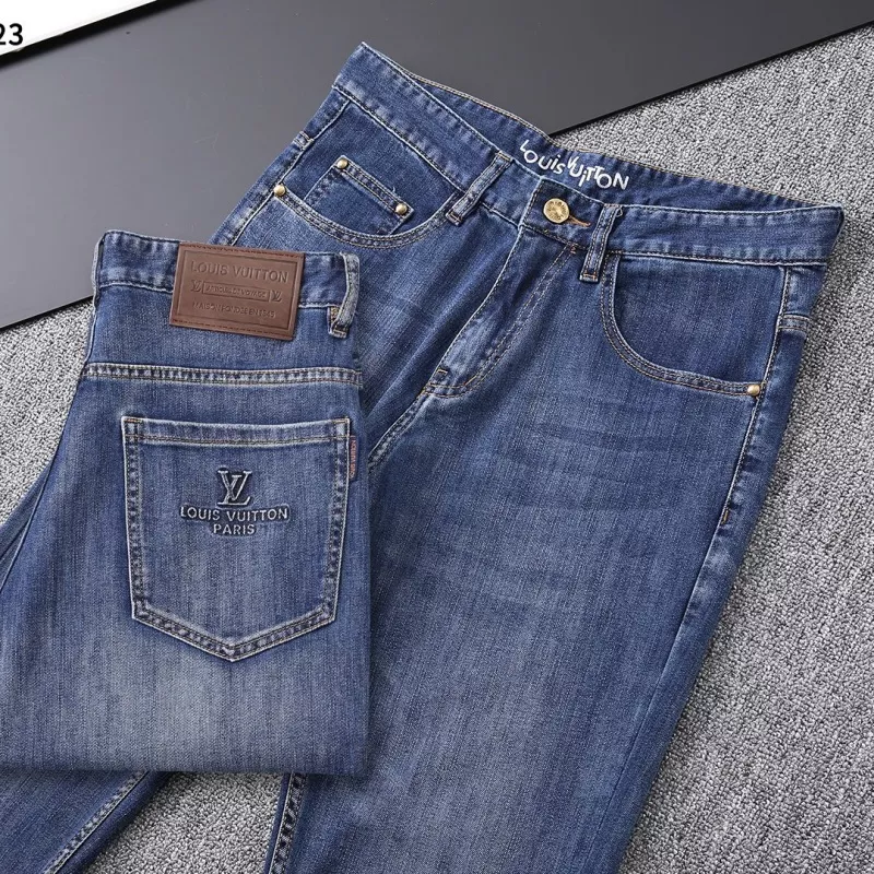 Sophisticated 198 Louis Vuitton LV Jeans For Men