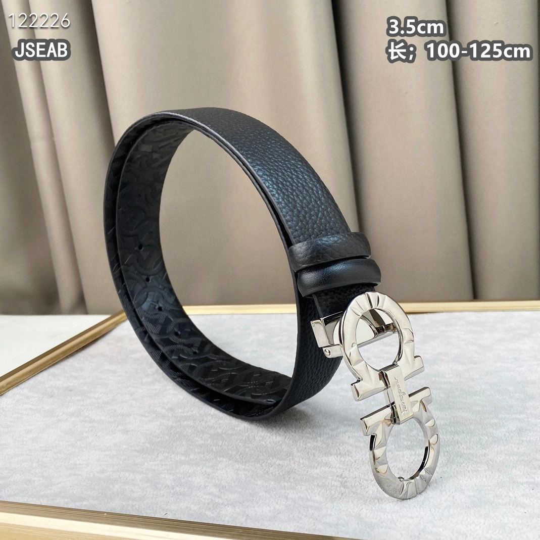 Sophisticated 2033 Salvatore Ferragamo AAA Quality Belts For Men