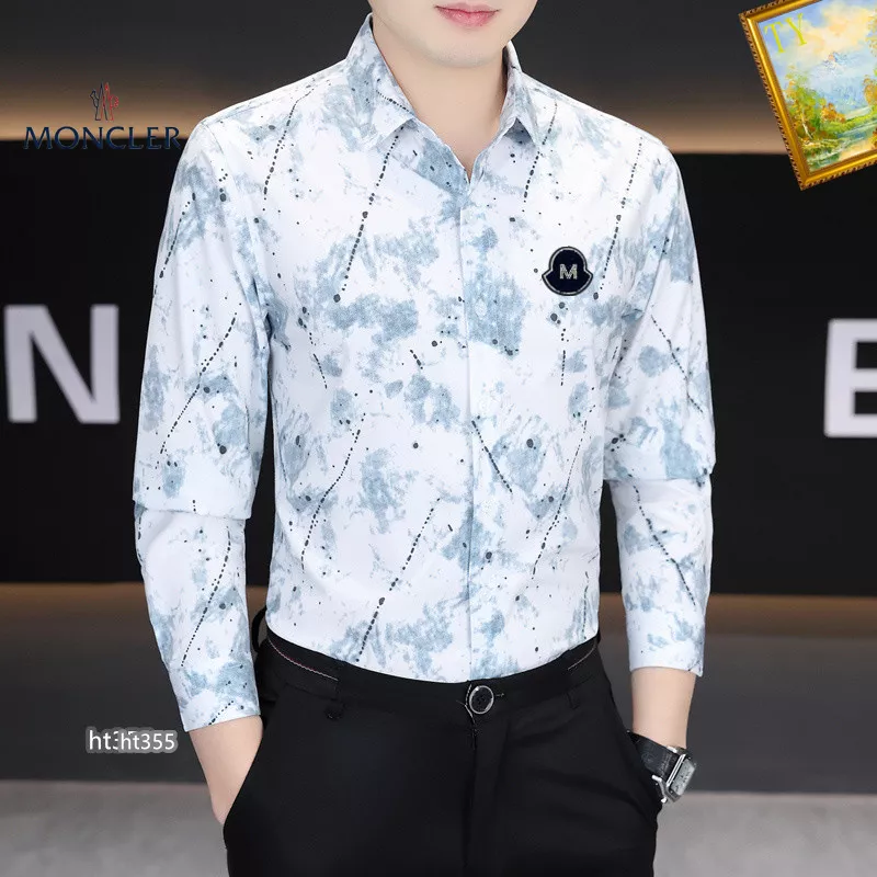 Sophisticated 2141 Moncler Shirts Long Sleeved For Men
