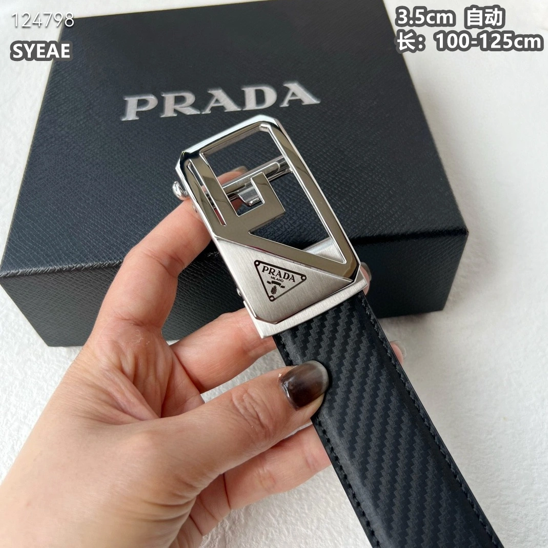Sophisticated 2307 Prada AAA Quality Belts For Men