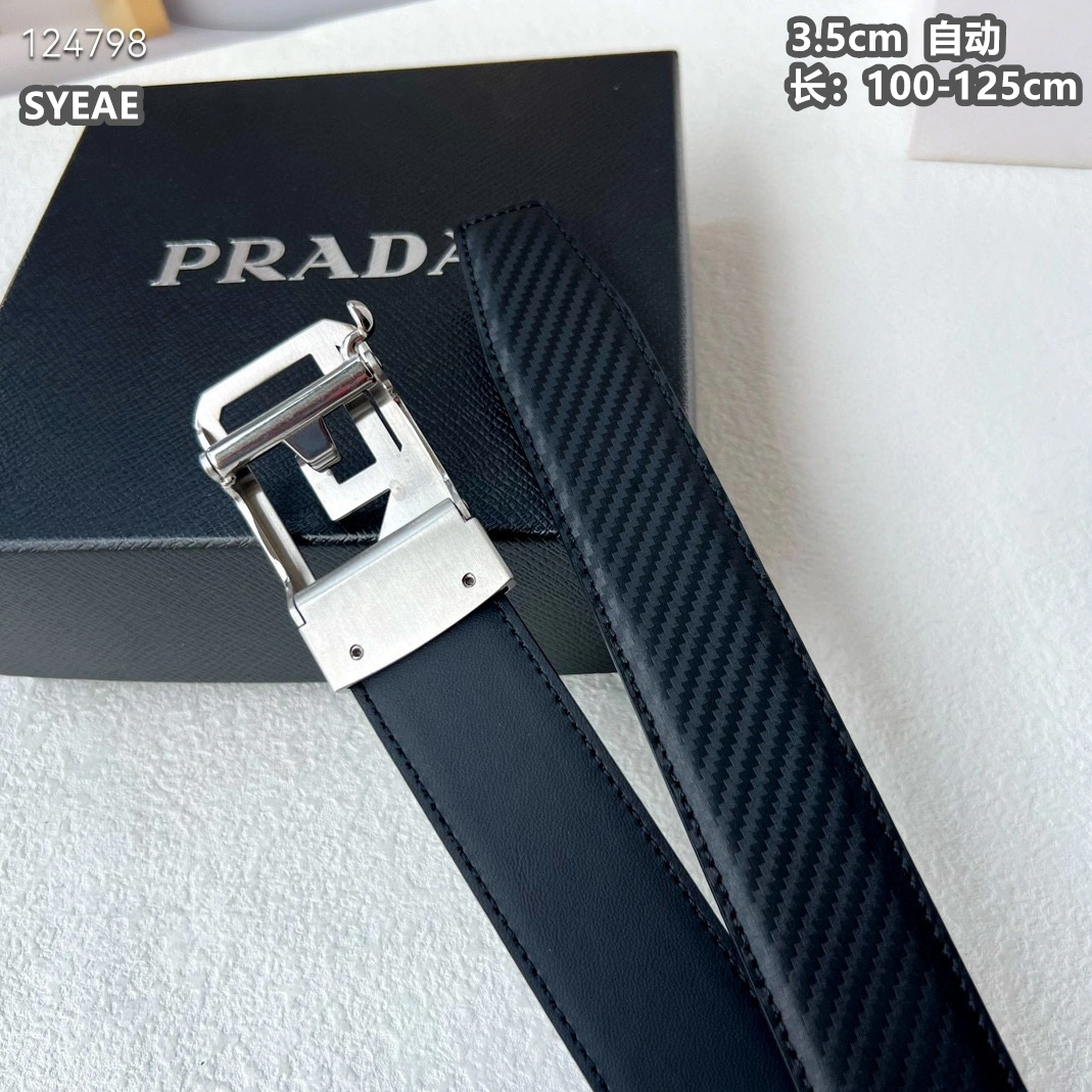 Sophisticated 2307 Prada AAA Quality Belts For Men