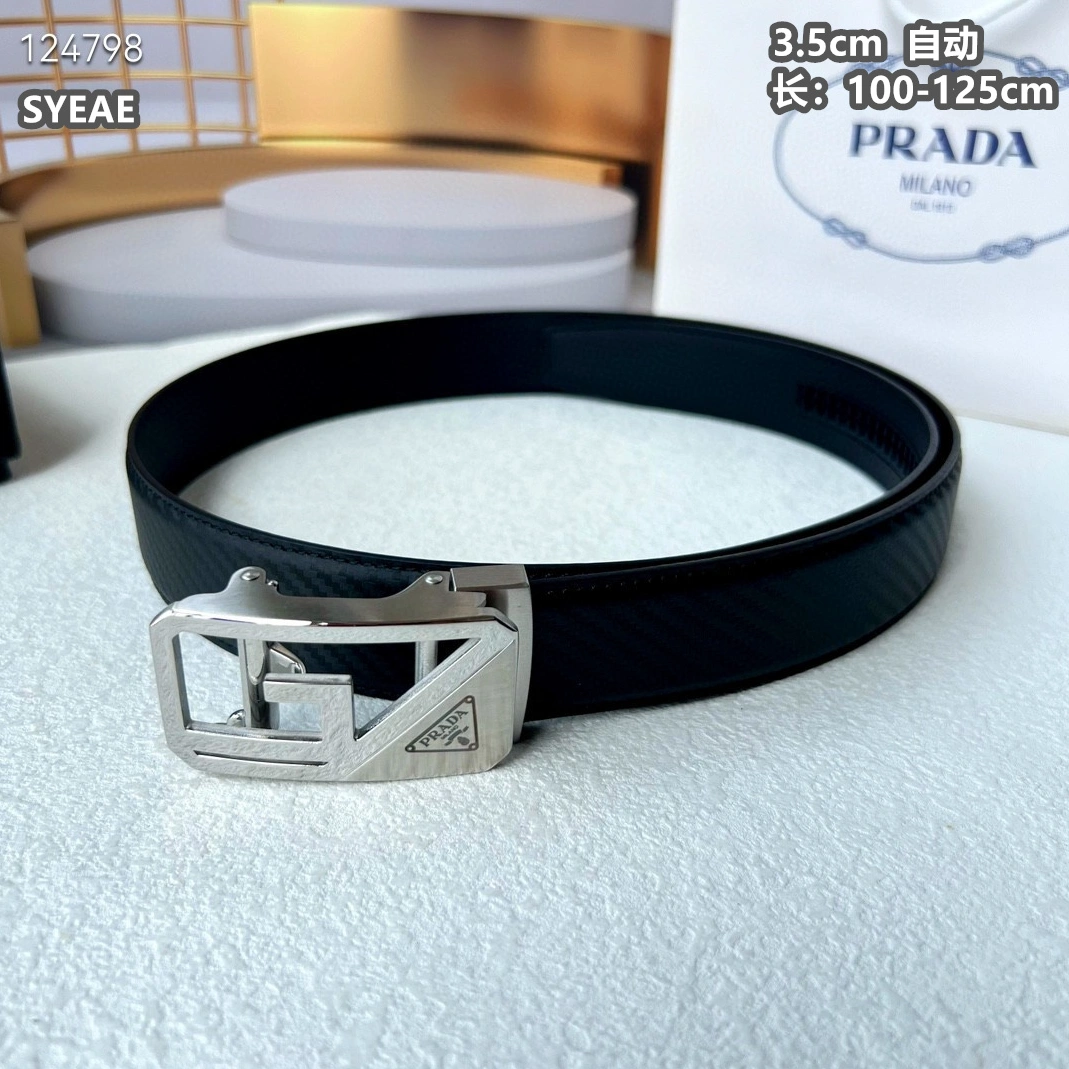 Sophisticated 2307 Prada AAA Quality Belts For Men
