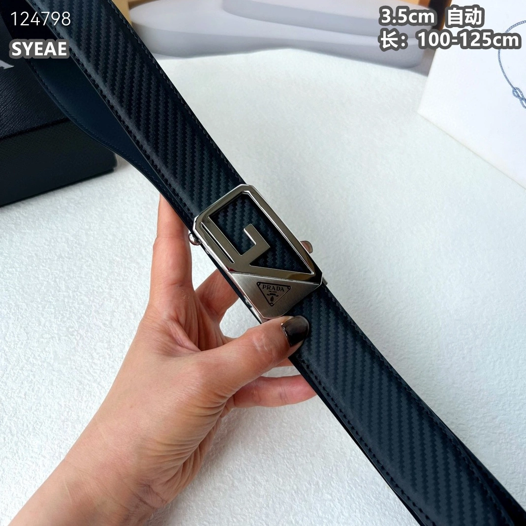 Sophisticated 2307 Prada AAA Quality Belts For Men