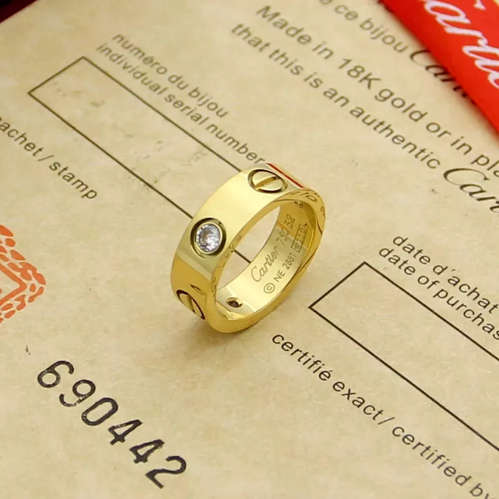 Sophisticated 2631 Cartier Rings In Gold For Unisex