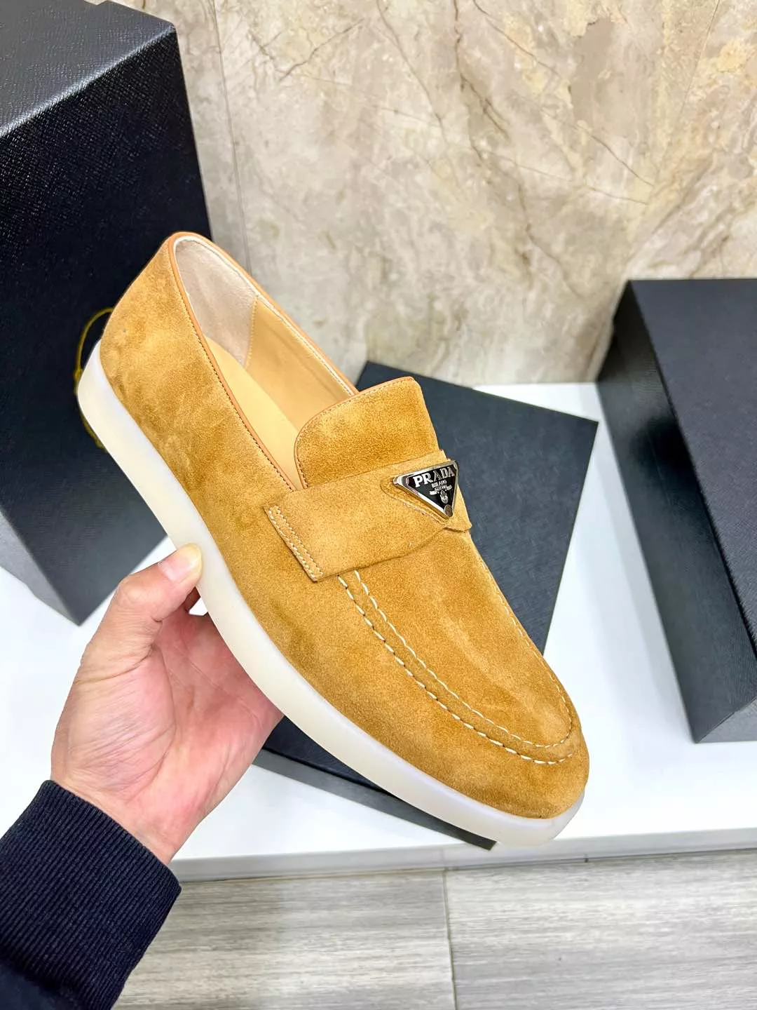 Sophisticated 2838 Prada Leather Shoes For Men