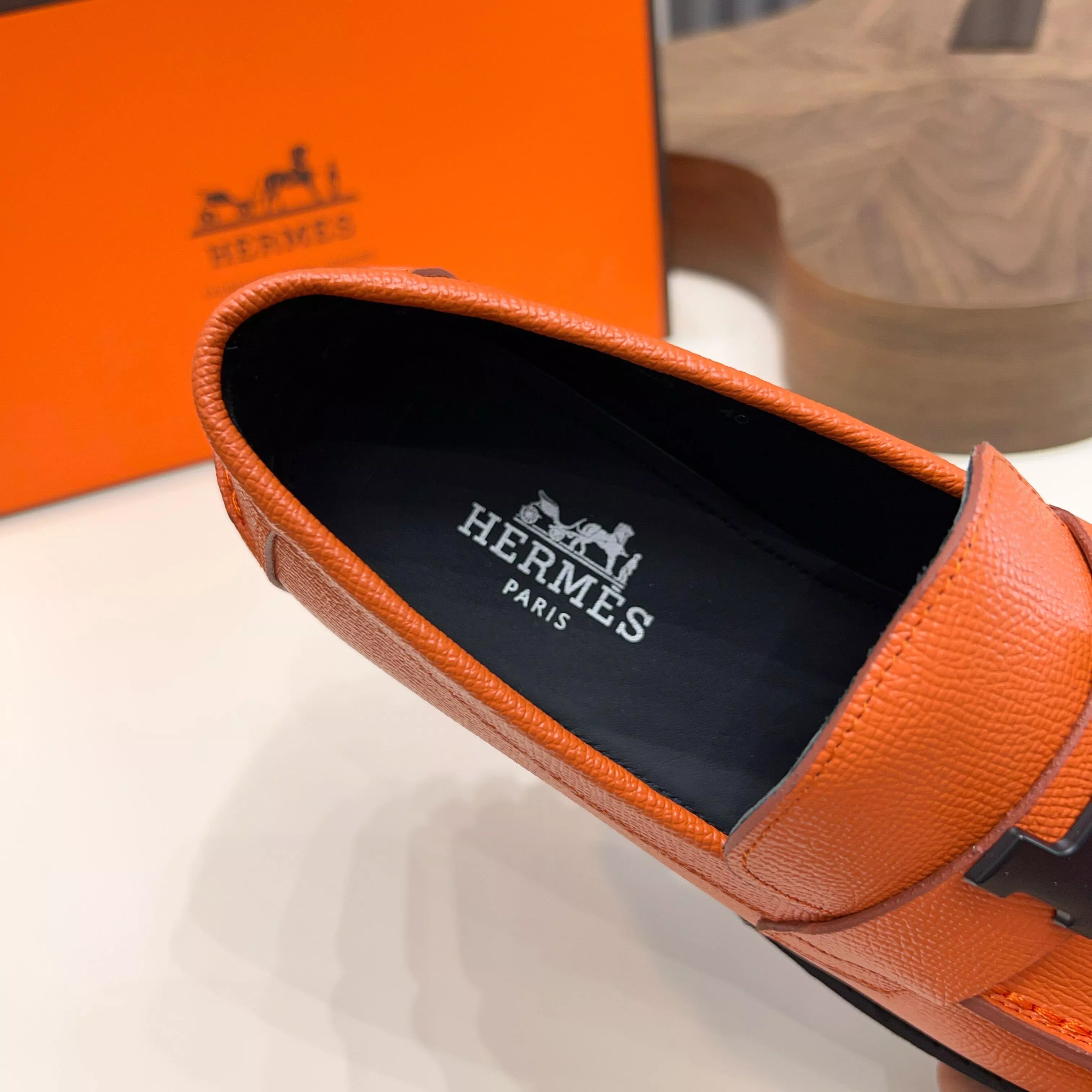 Sophisticated 322 Hermes Leather Shoes For Men
