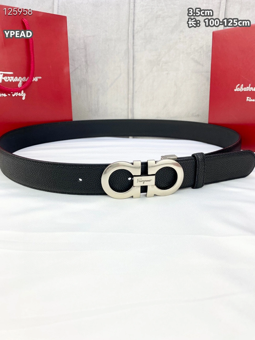 Sophisticated 337 Salvatore Ferragamo AAA Quality Belts For Men